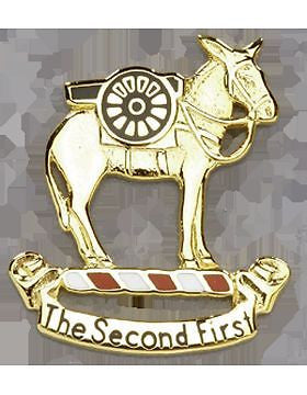 0002 Field Artillery (Right) Unit Crest (The Second First)
