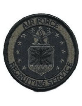 AF-CP-RECSCH-S AIR FORCE RECRUITING  SERVICE3"X3" SUBDUED
