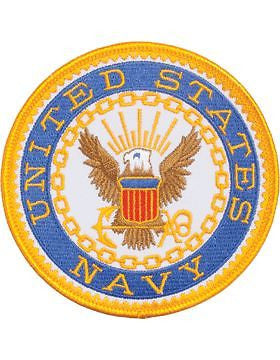 N-485 United States Navy with Eagle Round Patch 4"