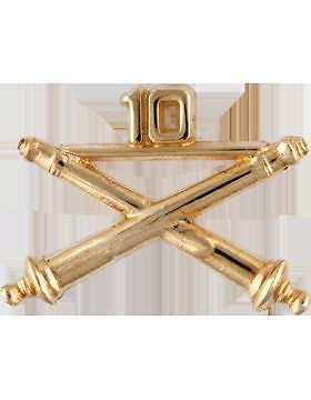 No-Shine (NS-RO-FA-010) 10th Field Artillery Officer Regimental BOS (Pair)