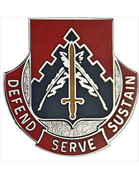 0024 Personnel Services Bn Unit Crest (Defend Serve Sustain)