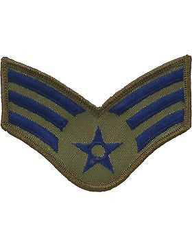 USAF Chevron (AF-C203/S) Senior Airman Subdued Small (Pair)