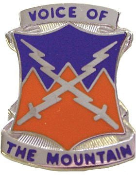 0010 Signal Bn Unit Crest (Voice Of The Mountain)