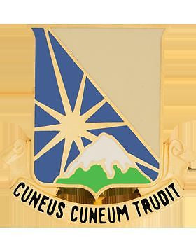 0129 Support Bn Unit Crest (Cuneus Cuneum Trudit)