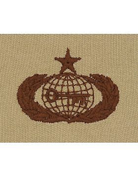 AF-SD393 Senior Intelligence USAF Sew-On Desert