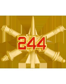 No-Shine (NS-T-RO-ADA-244) 244th Air Defense Artillery Officer BOS Tie Tac