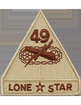 49 Armor Division with Tab Desert Patch