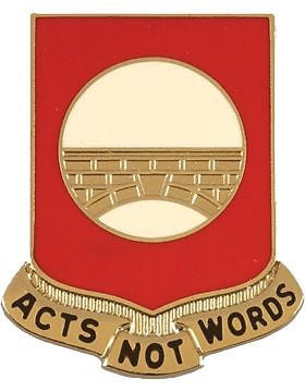 0091 Engineer Battalion Unit Crest (Acts Not Words)