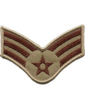 USAF Chevron (AF-C503/L) Senior Airman Desert Large (Pair)