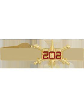 No-Shine (NS-TB-RO-ADA-202) 202th Air Defense Artillery BOS Officer Tie Bar