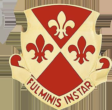 104 Regiment Advanced Individual Training USAR Unit Crest (Fulminis Instar)