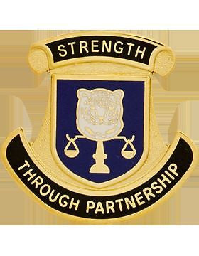 Combined Sec Trans Cmd Afgh Unit Crest (Strength Through Partnership)