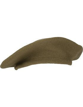 Beret (BT-C09) Khaki Adjustable Beret without Pip No Sweatband