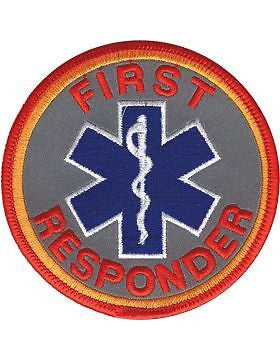 Novelty (U-N419) First Responder Patch Gray