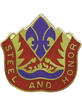 0143 Field Artillery Group Unit Crest (Steel And Honor)