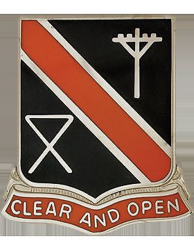 0029 Signal Bn Unit Crest (Clear And Open)