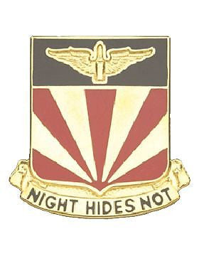 0056 Air Defense Artillery Unit Crest (Night Hides Not)