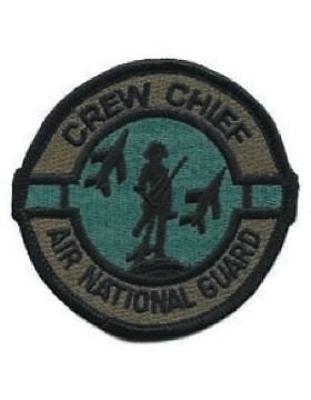 Crew Chief Air National Guard 3" Round (AF-CPCC-S) Subdued