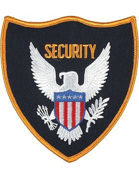 Novelty (U-N350A) Security with Eagle 4.5" Patch Gold on Midnight Navy