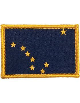 Alaska 2" x 3" Flag (N-S-AK1) with Gold Border