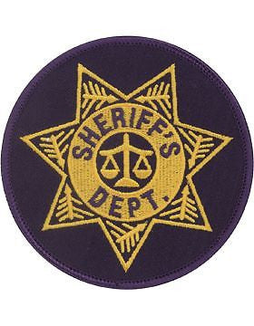 Novelty (U-N222C) Sheriff Depatment in Star Patch with Scales Gold on Navy