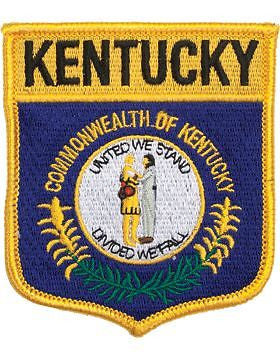 Kentucky 3 3/4" Shield (N-SS-KY1) with Gold Border