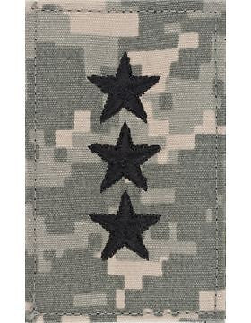 ACU Rank (SV-124-C) Lieutenant General Point to Center with Fastener