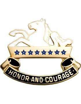 0008 Cavalry (Left) Unit Crest (Honor And Courage)