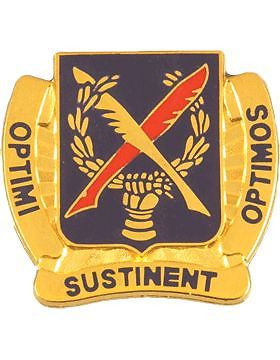 0502 Personnel Service Bn Unit Crest (Optimi Sustinent Optimos)