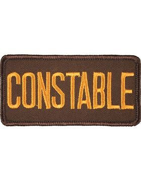 Novelty (U-N128C) Constable 2" x 4" Patch Gold on Brown