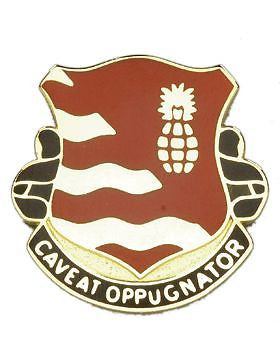 0174 Air Defense Artillery Unit Crest (Caveat Oppugnator)