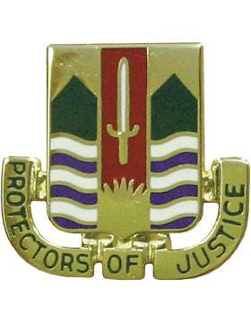 0437 Military Police Bn Unit Crest (Protectors Of Justice)