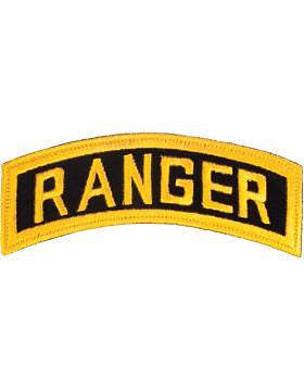 N-059 Ranger Tab Gold on Black 5"