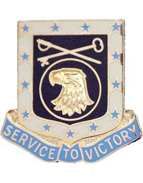 0856 Quartermaster Bn Unit Crest (Service To Victory)