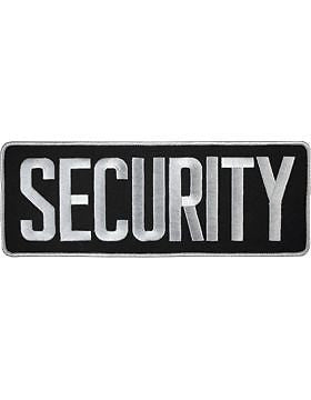 Novelty (U-N104F) Security 11" Patch White on Black