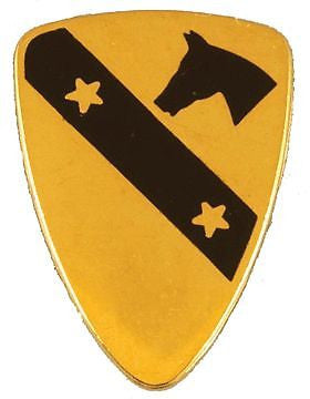 0001 Cavalry Division Unit Crest (No Motto)