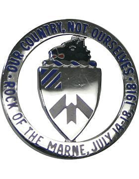 0030 Infantry Unit Crest (Our Country Not Ourselves-Rock Of The Marne)