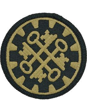 0177 Military Police Brigade Scorpion Patch with Fastener (PMV-0177B)