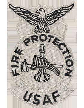USAF Fire Patch with Bugle Hat & Axe Metalic Color