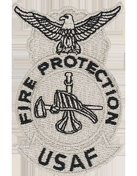 USAF Fire Patch with Bugle Hat & Axe Metalic Color