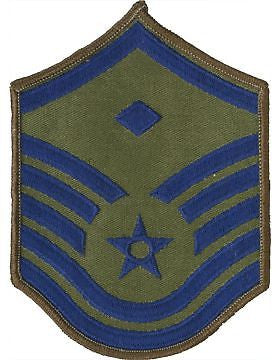 USAF Chevron (AF-C107/L) Master Sergeant with Diamond Subdued Large (Pair)