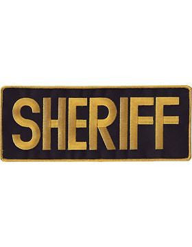 Novelty (U-N101A) Sheriff 11" Patch Gold on Midnight Navy