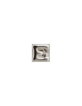 Ribbon Device (R-D159) Large Silver Letter E 1/4"