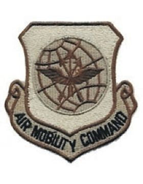 USAF Patch (AF-P02B) Air Mobility Command Full Color with Fastener Sewn On