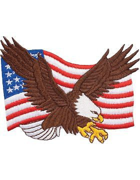 N-469 Eagle On U.S. Flag 3 1/2"