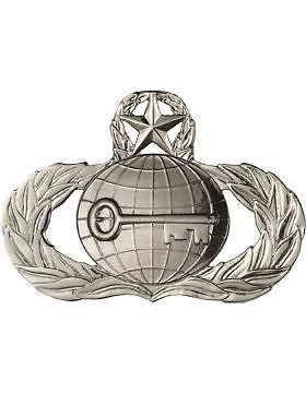 USAF Badge (AF-335C) Master Intelligence No Shine