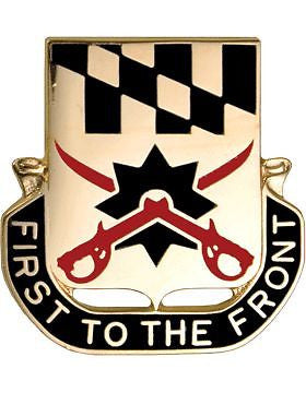 0158 Cavalry Unit Crest (First To The Front)