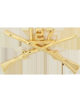 No-Shine (NS-RO-INF-127) 127th Infantry Officer Regimental BOS (Pair)