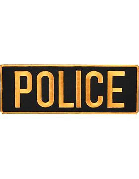 Novelty (U-N103G) Police 11" Patch Gold on Black