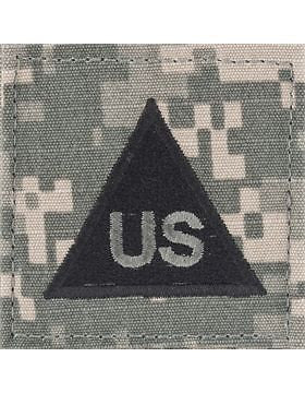 ACU Rank "US" Letters with Black Triangle (2 x 2) (SV-137)